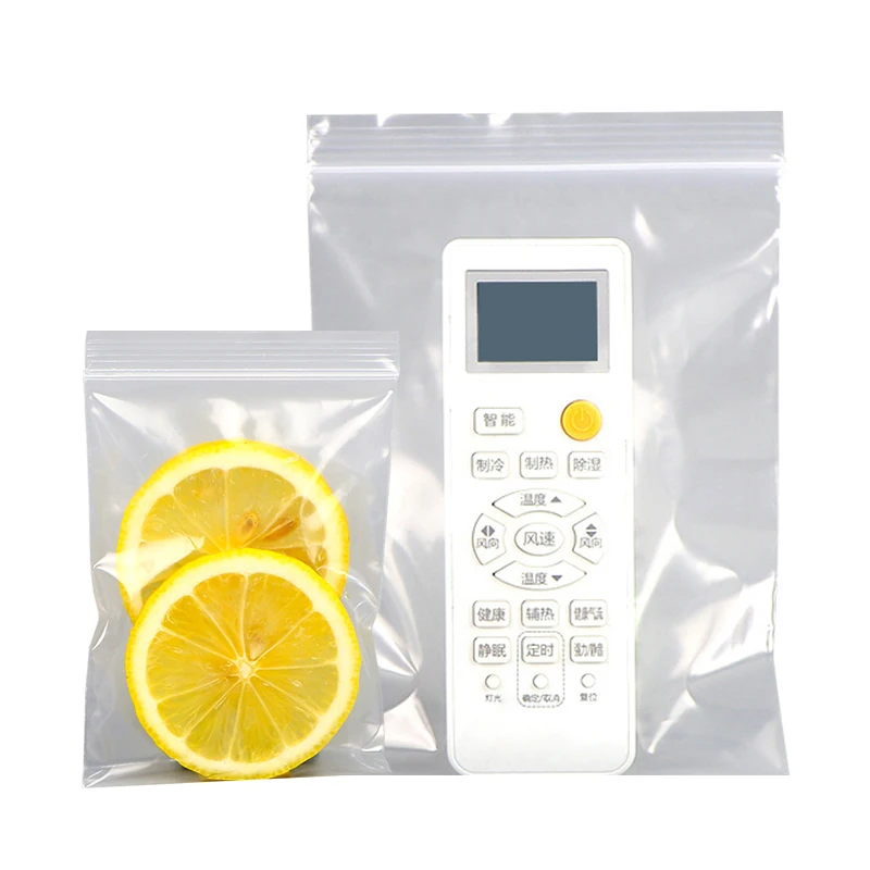 YURUI Factory Clear Poly Print Bag Custom zipper bags