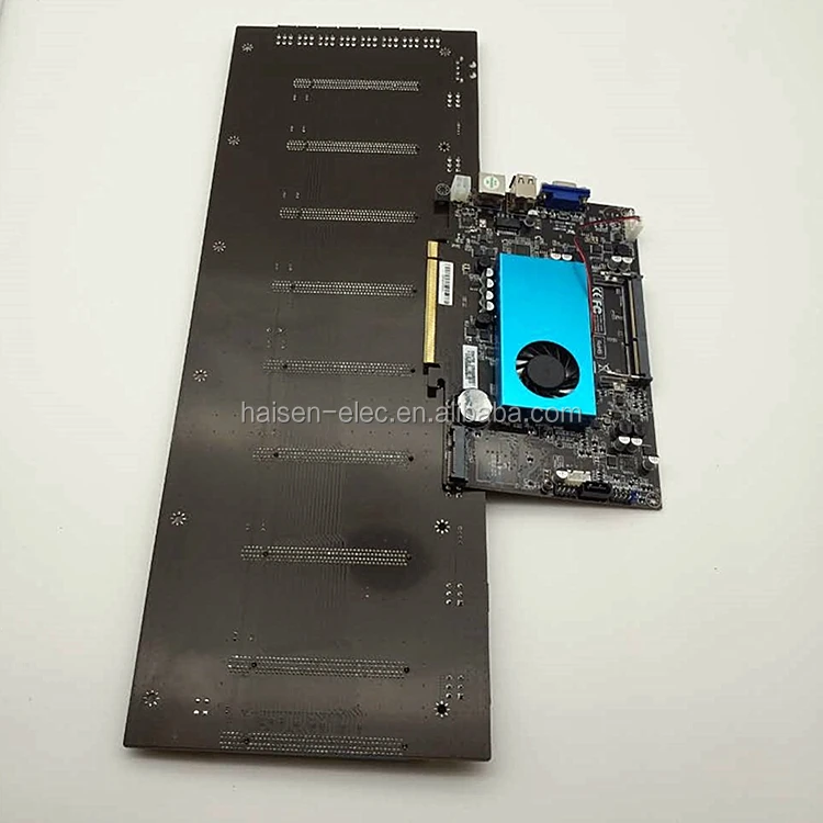  Материнская плата HAISEN 8 GPU BTC ETH для майнинга 1U материнская шасси процессора Intel