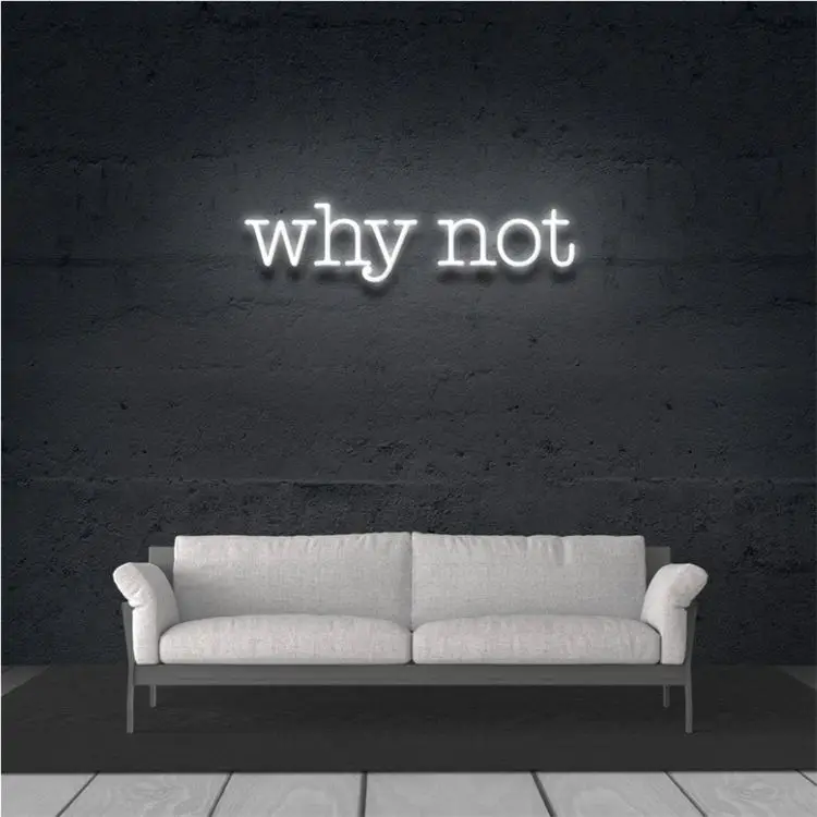 Acrylic board led light custom lighting up letters what if i fall  led neon sign for advertising home decor