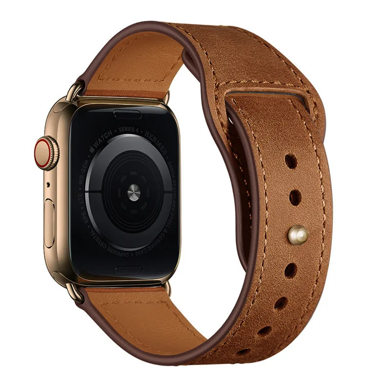 Лидер продаж аксессуары для умных часов 38 40 мм 42 44 Iwatch кожаный ремешок Apple