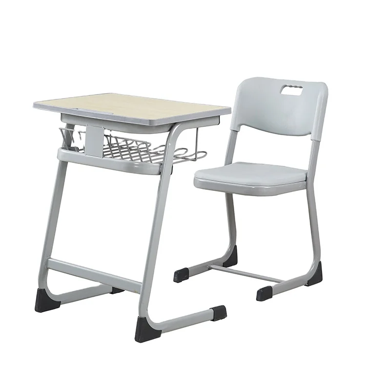 open top iron frame student desk and chair school furniture desks table set for sale (62593598862)