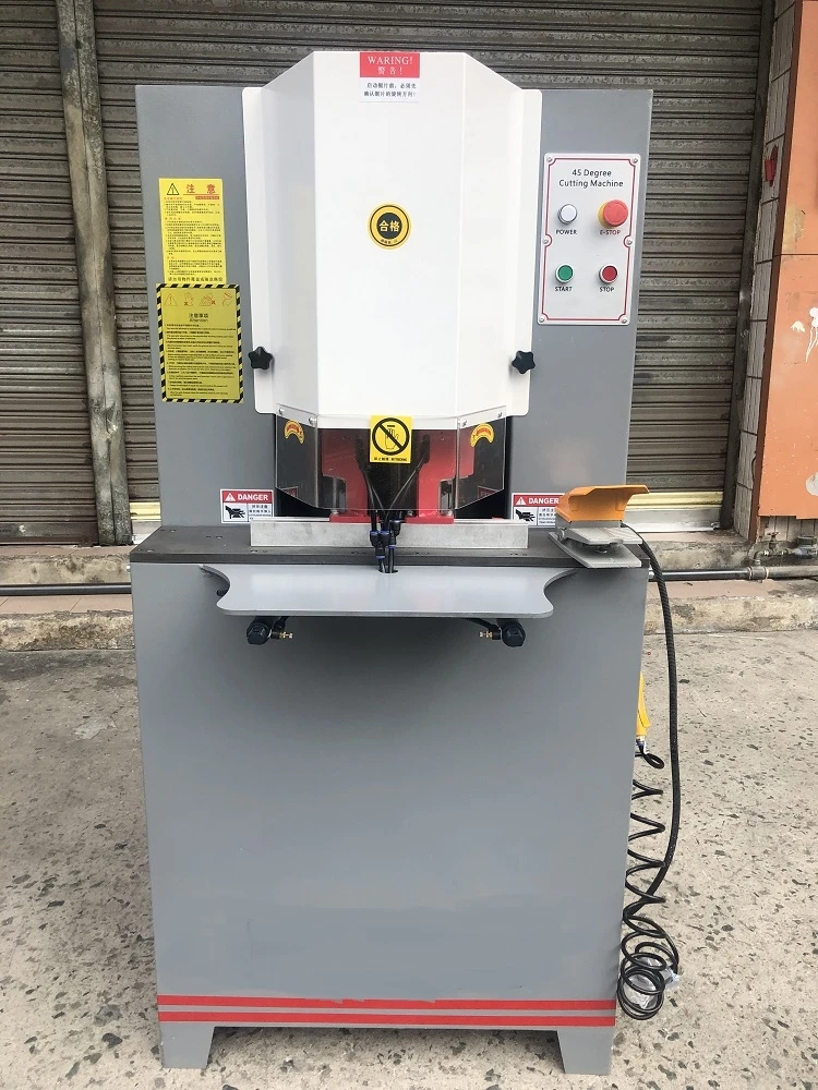 plantation shutter machines 45 90 degree  Automatic wood frame  double  saw aluminium cutting machine