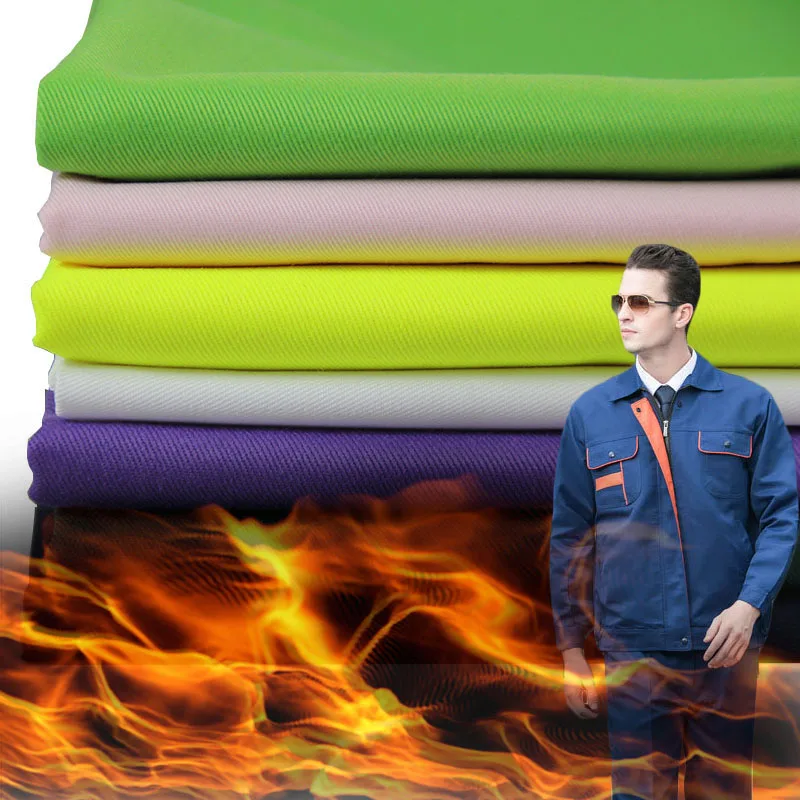 Fabrfic Fr Test ISO 15025 for 21*21 108*58 57/58 T Shirt Shirt Fabric EN ISO 11612 Flame Retardant Cotton Woven 100% Cotton