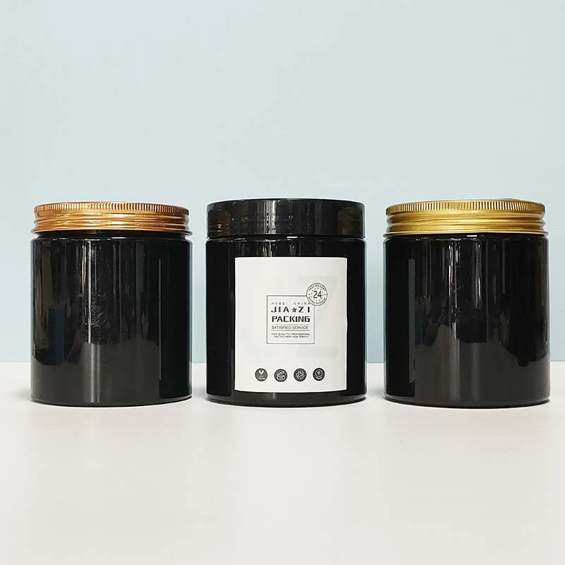 
Container 100 Ml Food Grade Clear Jars Transparent With Golden Cover Pet Plastic Cosmetic Cream Jar 