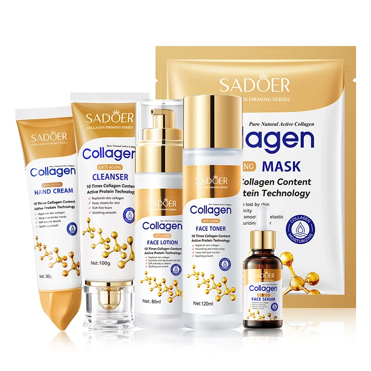 OEM ODM SADOER collagen anti-aging Brighten Repair skin face serum Moisturizing facial mask