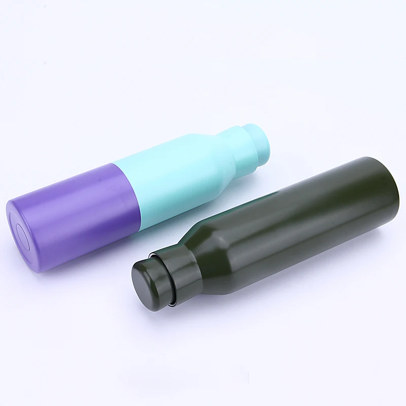 650ML Leak-proof Insulated Flask Customized Stainless Steel Vacuum sport Water Bottle Slim Thermal termos