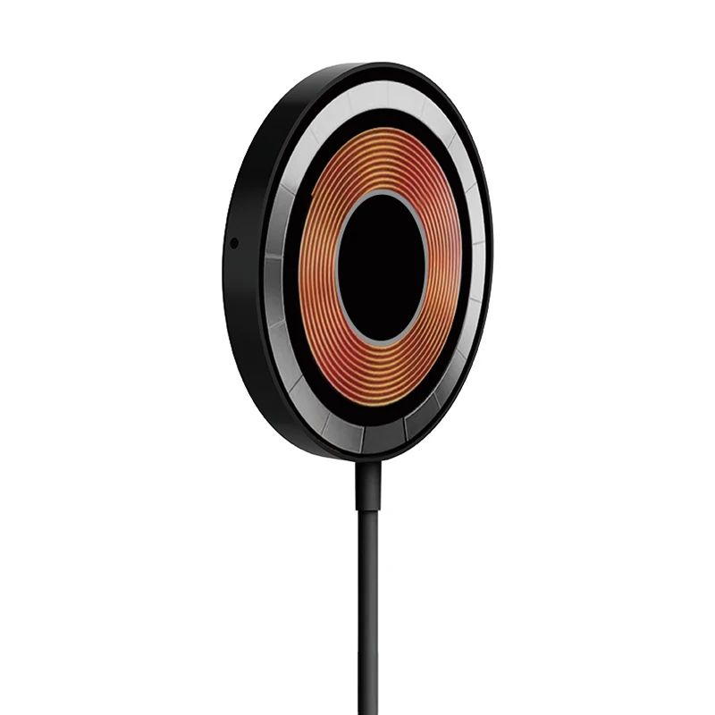 Transparent Cyberpunk Style Magnetic Wireless Charger For iPhone 15W Fast Wireless Charging With Customizable Brand Logo