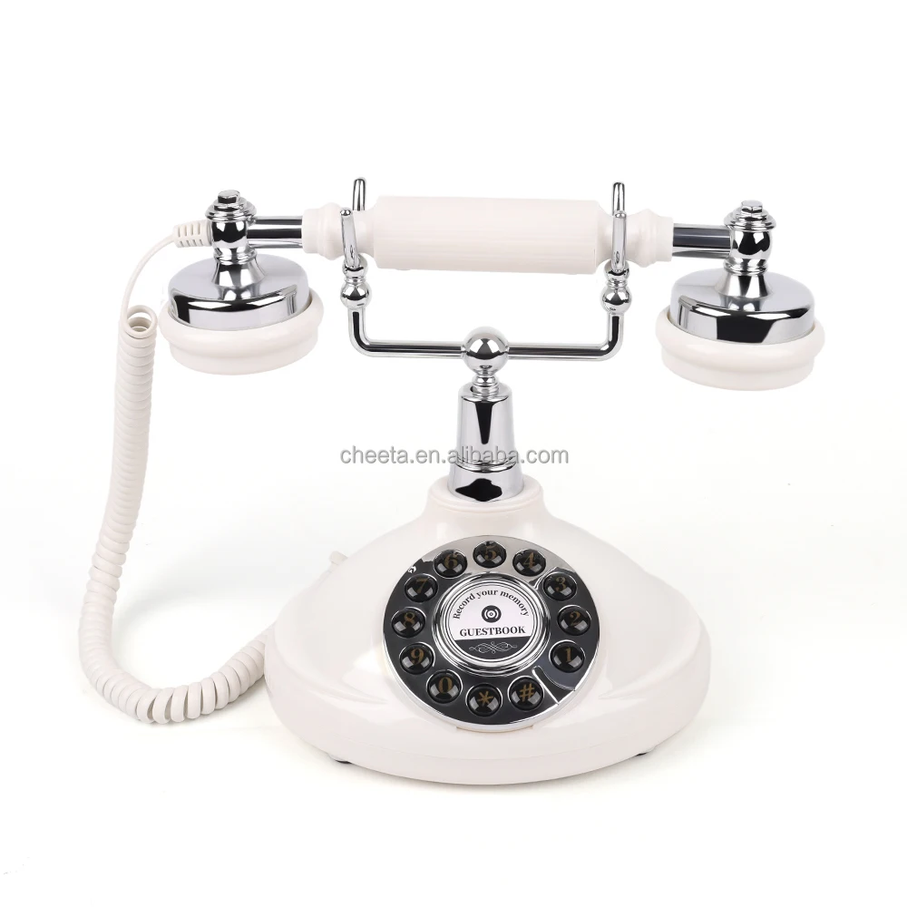 Marble Audio Guest Book Wedding Vintage Record Audio Message with Guest Book