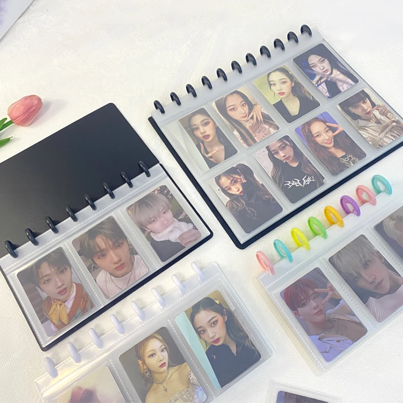RINGNOTE disc bound 3 inch album btscustom card album transparent pockets wholesale btsalbum kpop