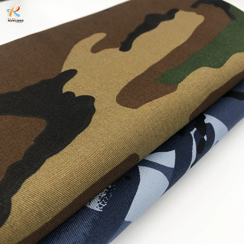 Rundong Nylon and cotton fabrics camouflage rip-stop fabrics with water repellent functions