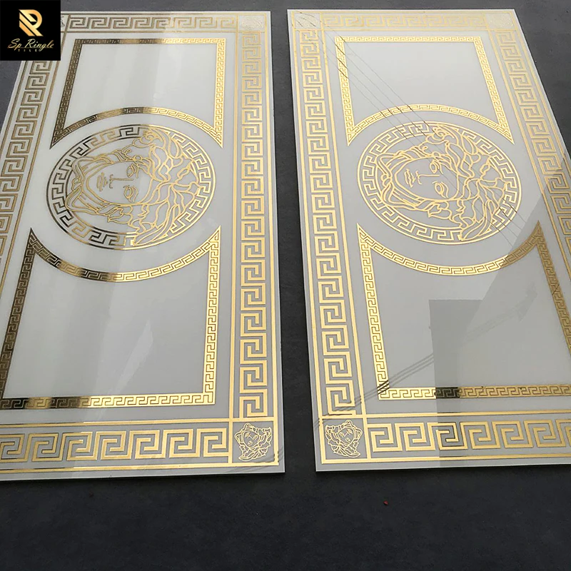 Springle gold luxury ceramic carpet floor latest bathroom tiles walls and floors design
