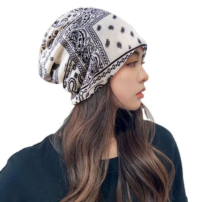 Skull Cap Soft Slouchy Beanie Lightweight Hip Hop Sleep Cap Running Hat Beanie Hats For Women
