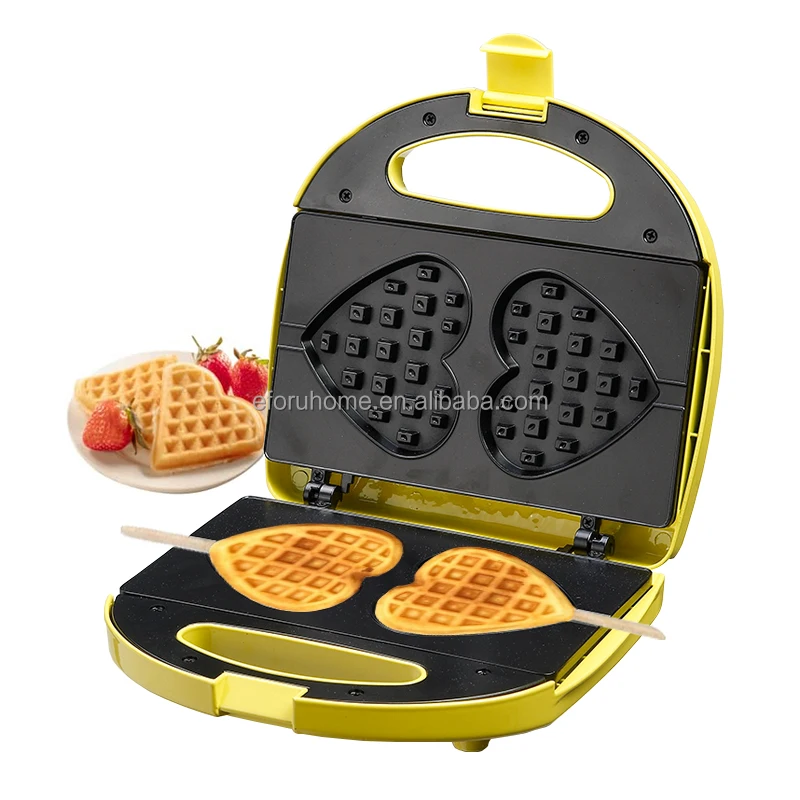EFORU Large Size Multifunctional Double-side Heating Non-stick Coating Panini Press Waffle Sandwich Maker Machine For Breakfast