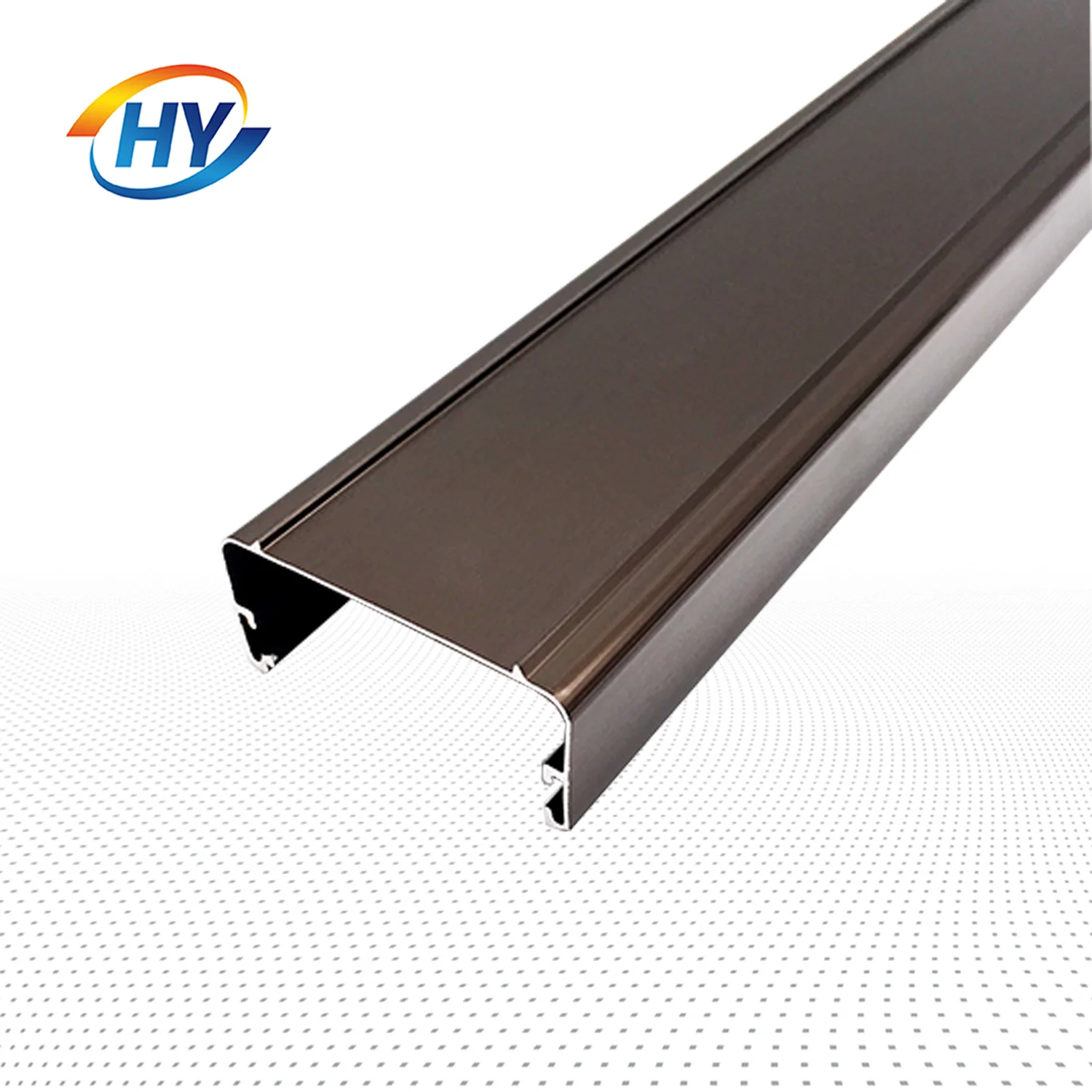 Custom U Shape Edge Trim Protection 90 Degree Bending Aluminum U Channel Profile for Glass Balustrade