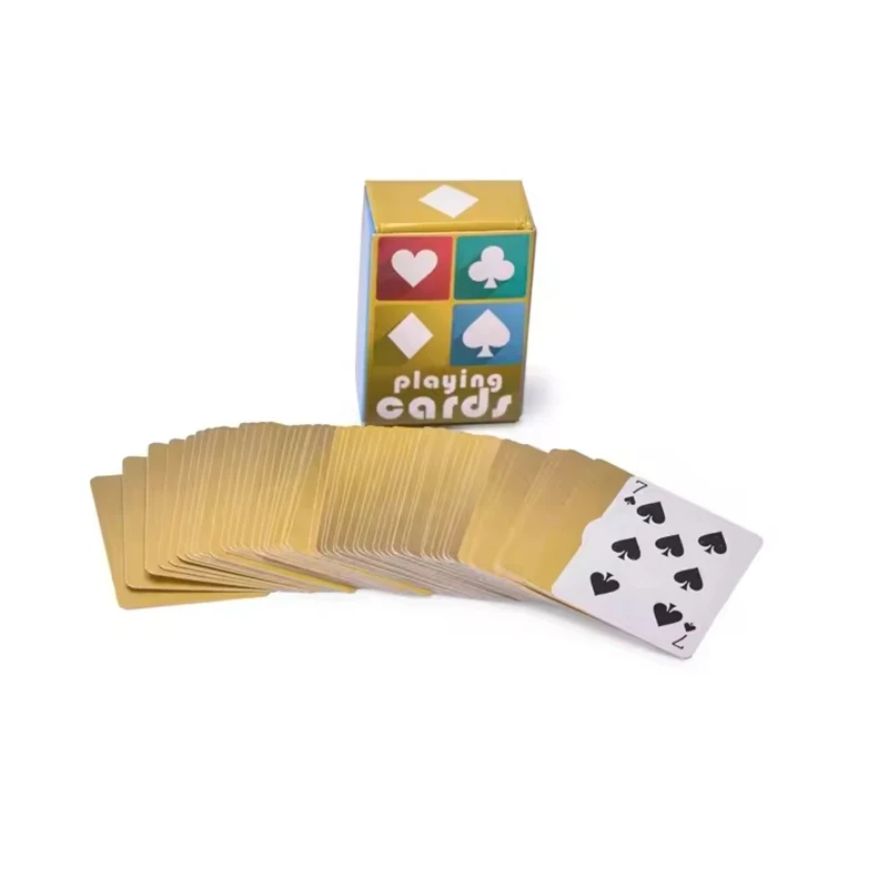 Custom Solitaire Poker Cards Printed Business Logo Saudi Arabia Board Game Make Mini Paper Playing Cards for Kids