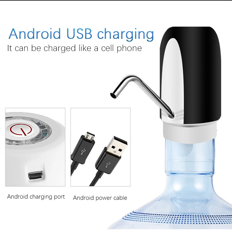 rechargeable drinking USB bottle 5 gallon electric mini automatic portable electric water bottle pump dispenser