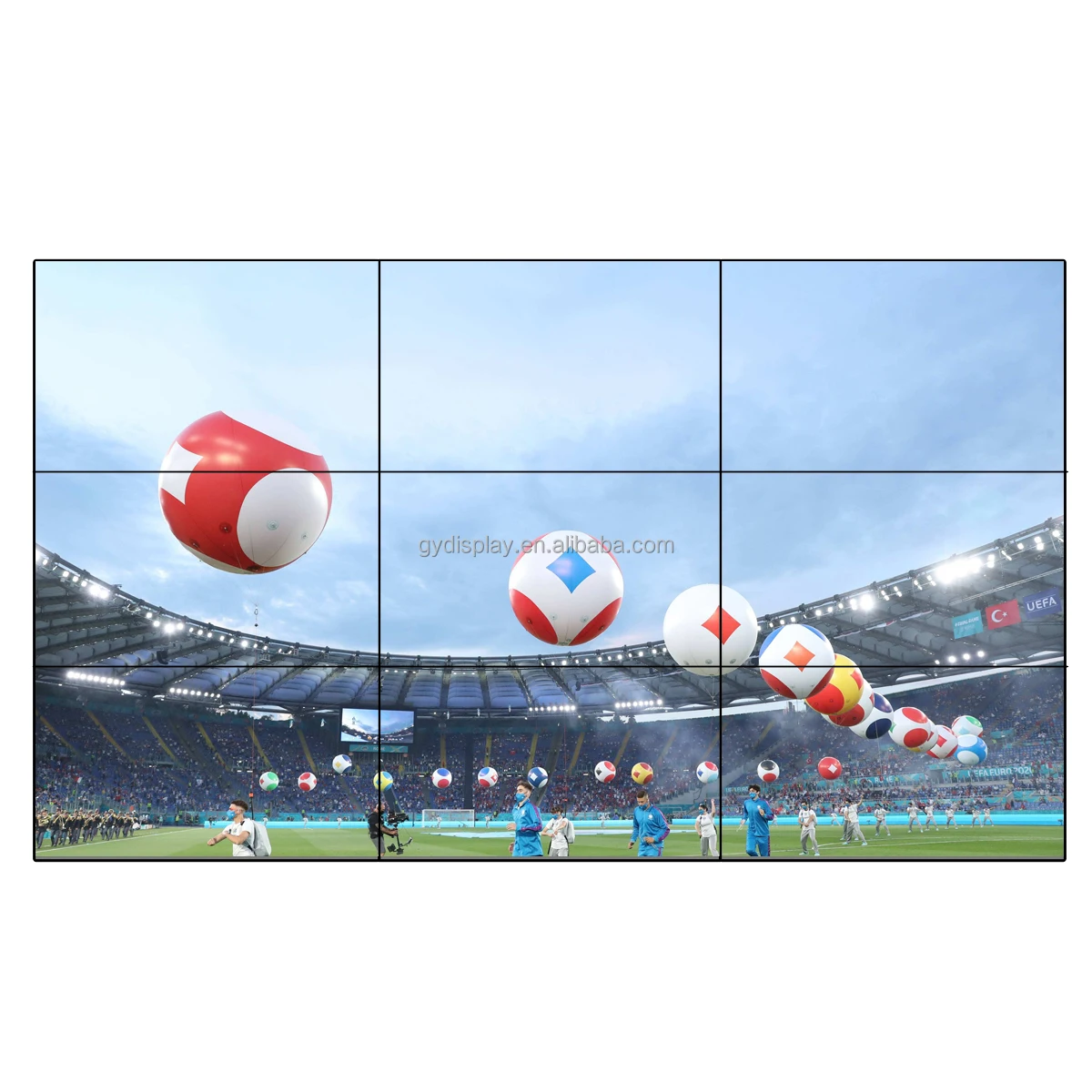 Factory  46 inch 2x2 3x3 4x4  Metal Ultra Narrow Bezel 1.7mm Crack-proof Screen LCD video wall
