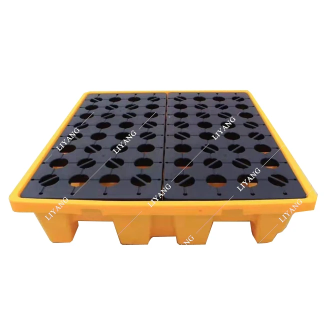 Пластиковый поддон большого размера с 4 барабанами ibc