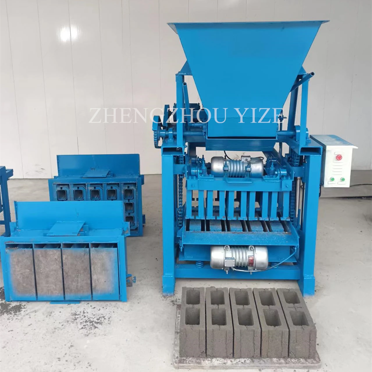 YZ4-35 Automatic Brick And Block Making Machine Production Line  Sale In Zimbabwe Interlockimg Brick Making Machinery Full Set