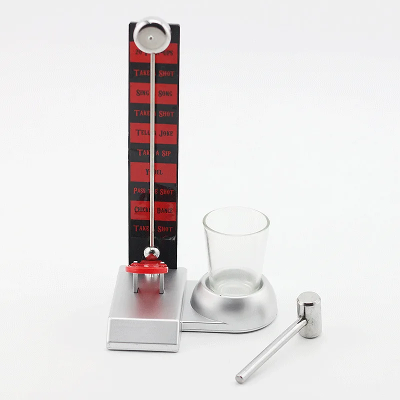 Fancy glass cup hammer shots drinking game set entertainment party pub drinking game shot for adults