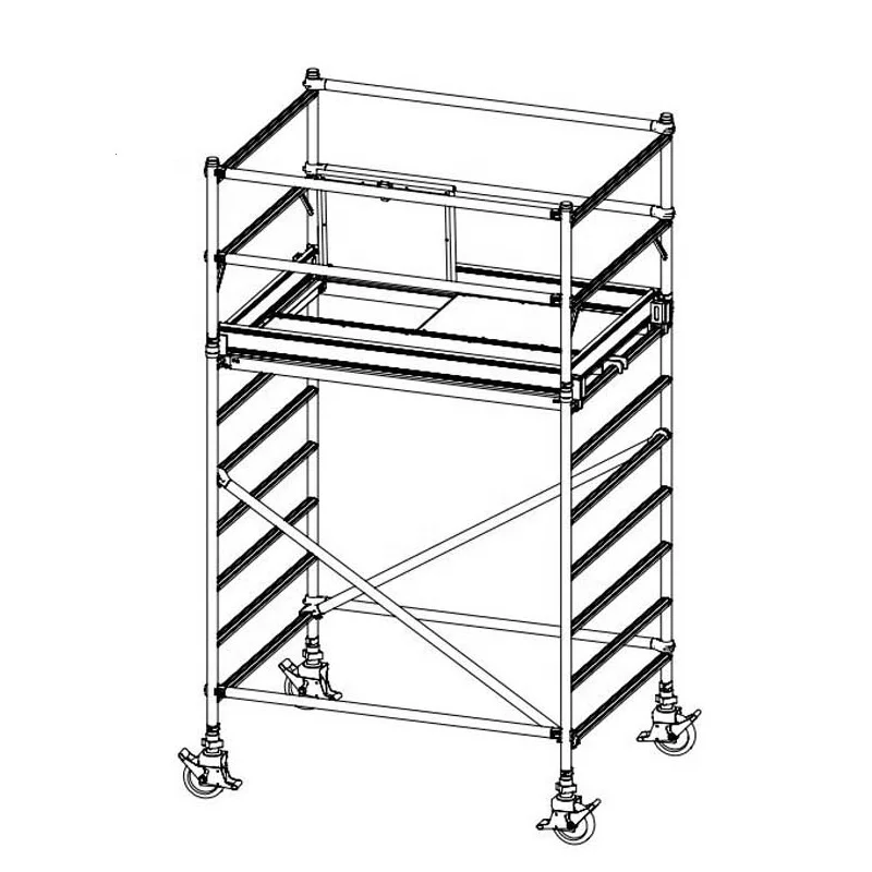 Professional 2m echafaudage aluminum rolling scaffold tower for sale