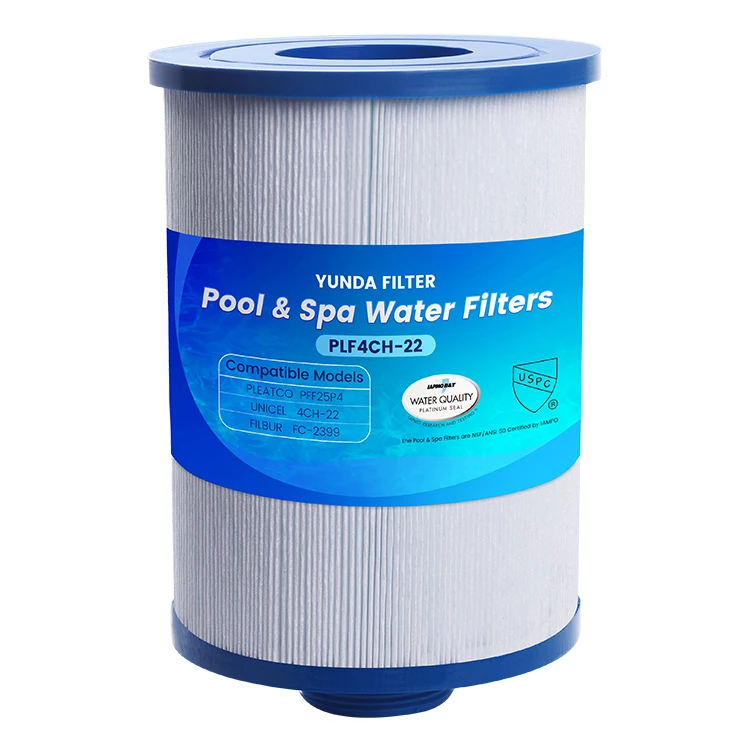 Hot Sale Factory Price Advanced Trilobal Fabric Cartridge For Water Filtration High Water Flow Rate Fitting The SPA Water Filter