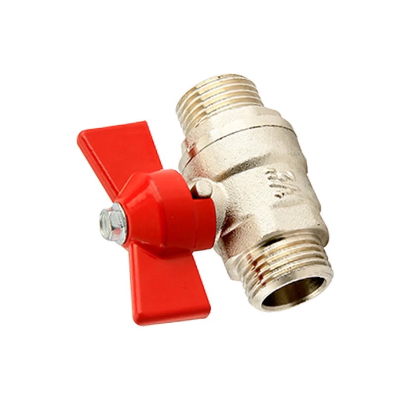 
HUANENG Wholesale Standard Brass Ball Valve With Aluminum Butterfly Handle F/m Thread 