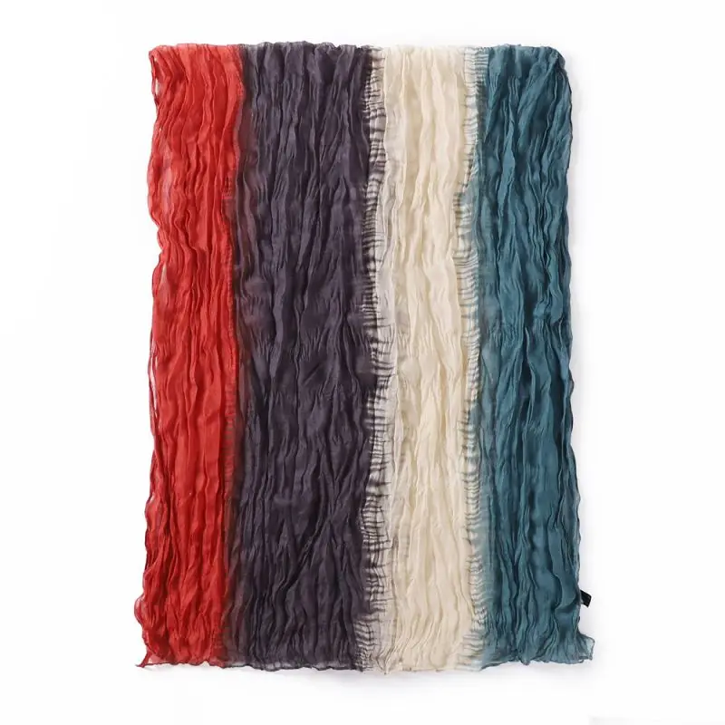 High Quality Printed Cotton Modal Hijab Scarves Muslim Women Rayon Viscose Ombre Breathable Soft Woven Shawl