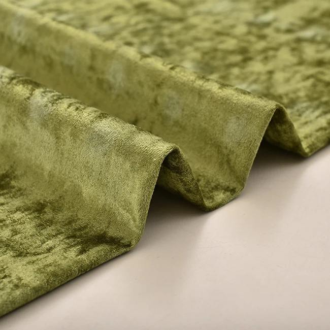 Hot Sale Plain Super Soft Ice Crushed Spandex Stretch Korea Ks Velvet Fabric