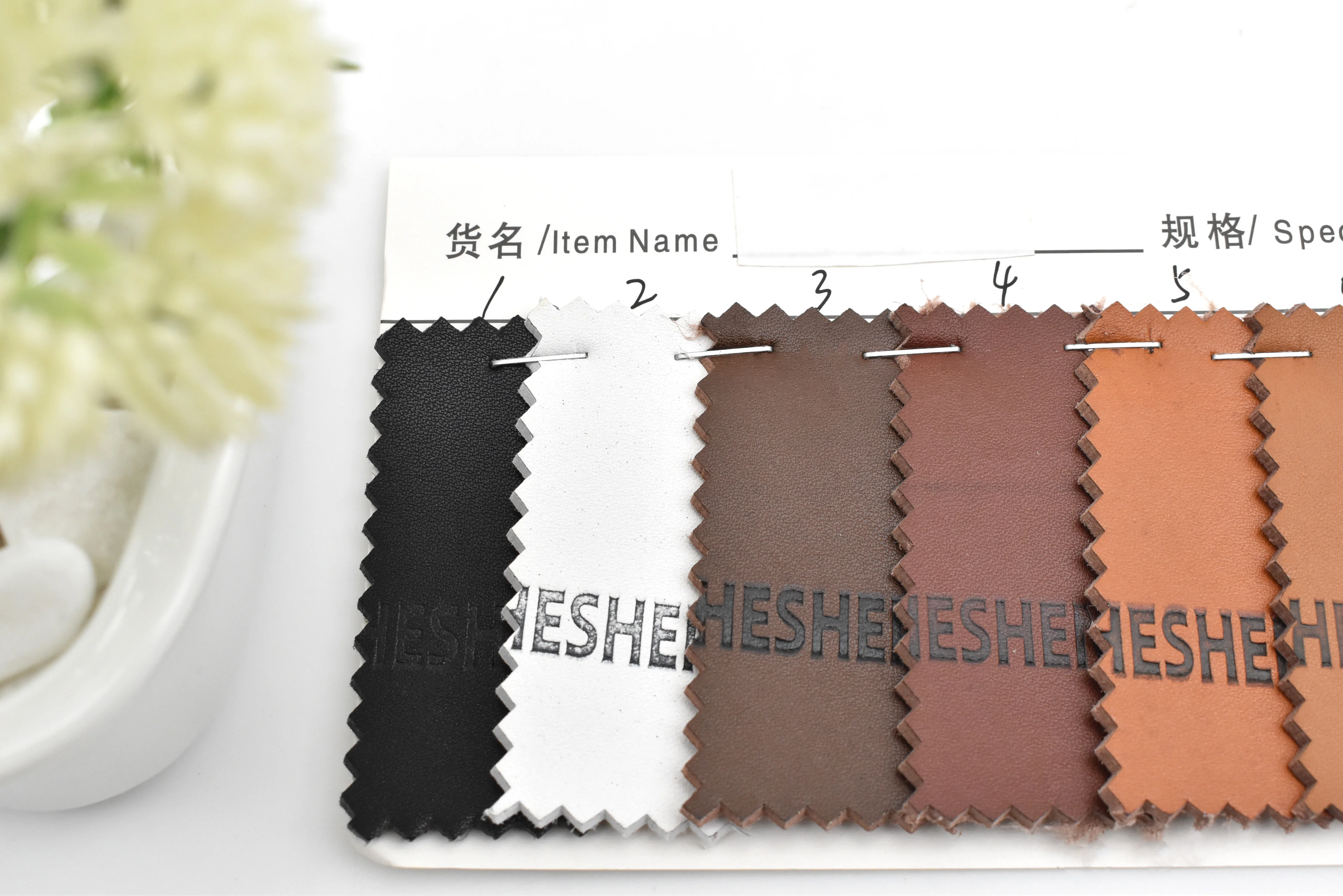 Wholesale High Quality Custom Logo PU Leather Tag Embossed Leather Patch Label For Jeans, Bags