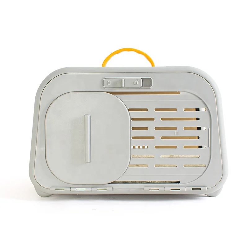 New eco-friendly PP Plastic pet carrier Travel Cage big house with Thermometer