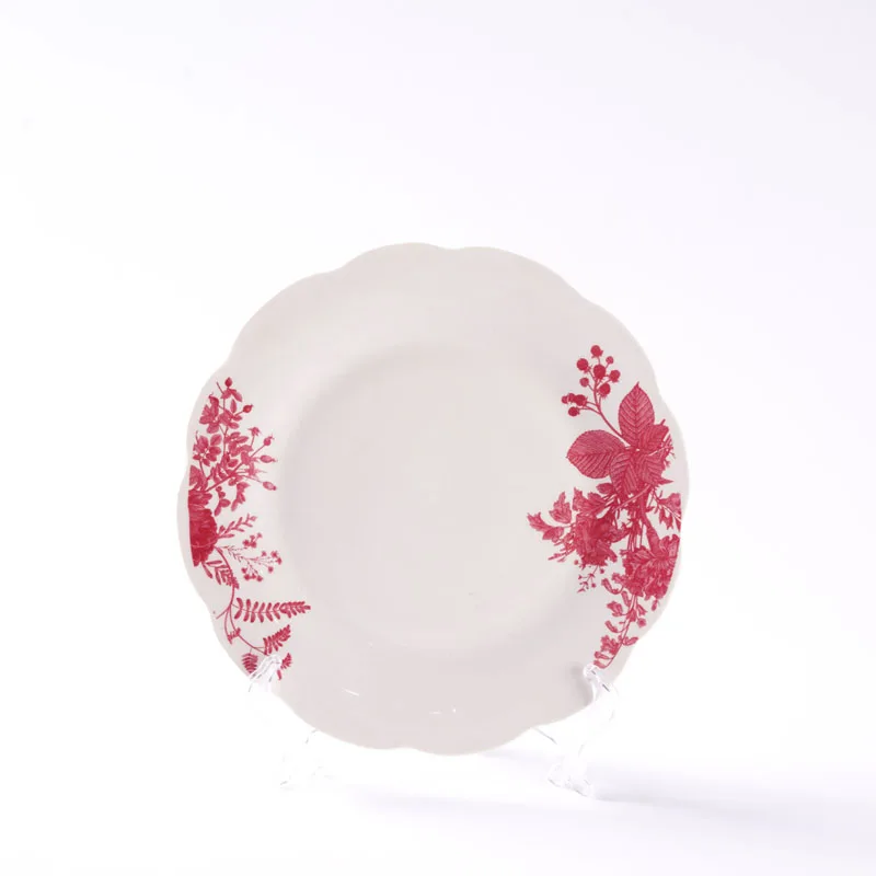 Manufacture Custom Design Porcelain Tableware High Quality Dinner Plate
