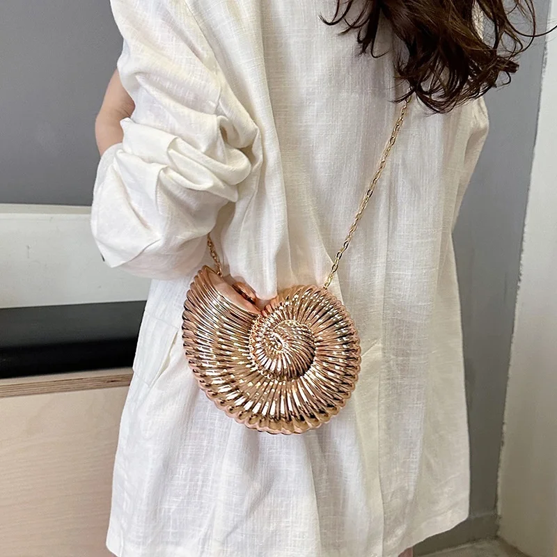 2024 Wholesale Summer Latest Lady Party Bag Model Sea Shell Clutch Chain Shoulder Evening Bags Women Brand Designer Evening Bags