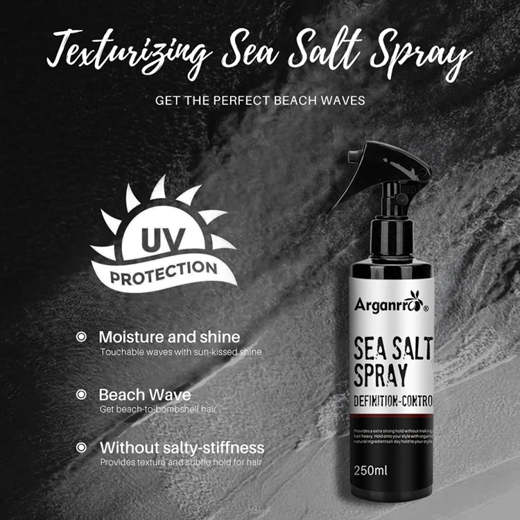 BARBERPASSION Private label best sea salt spray for hair create texture and body and perfect for beach look