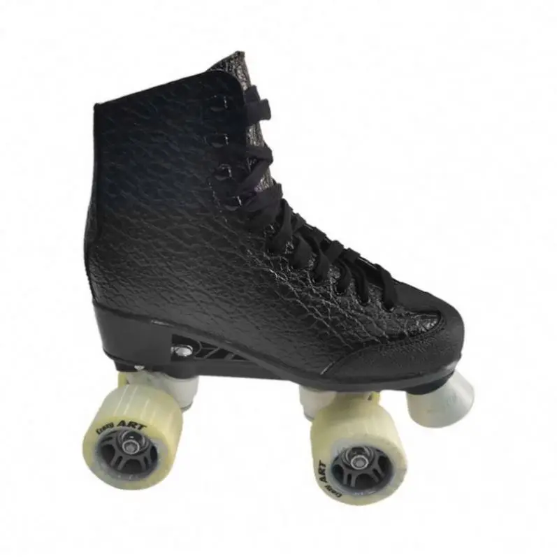 New Arrival Pvc Upper Material Double Row Pu Flash Roller Skate