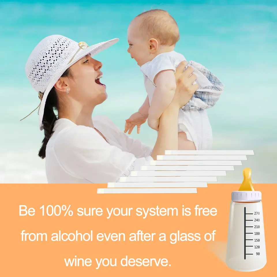 Breastmilk Alcohol Test Strips, Quick & Highly Sensitive Alcohol Detection with Accurate Results at Home