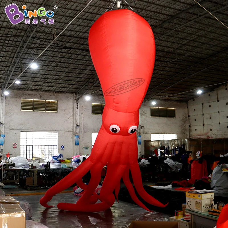 Bingo Customized Inflatable Night Club Giant Inflatable Octopus For Amusement Party Decoration