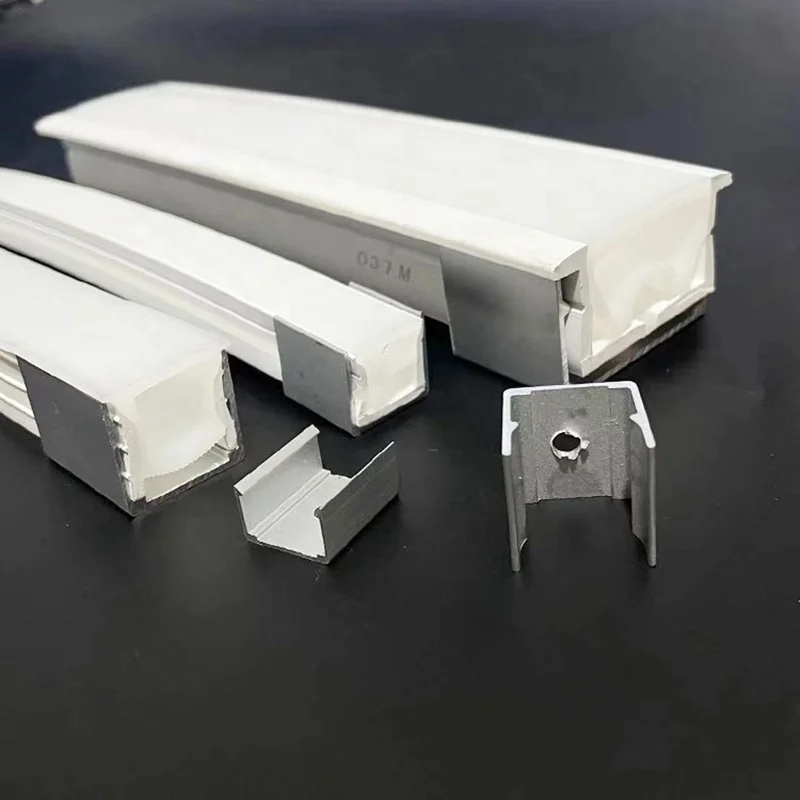 Neon Flex Tube 120LED/M Recessed Color Change Linear Strip Tape Flexible Silicone Housing Outline LED Neon