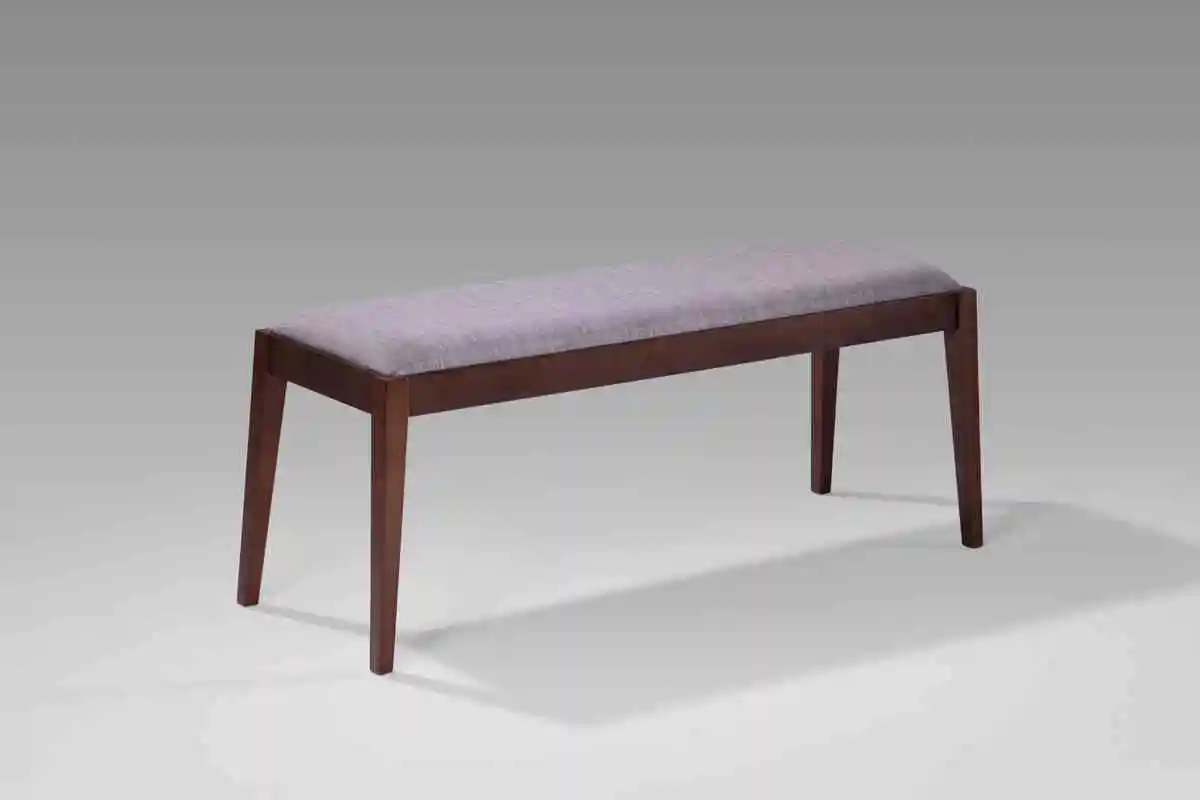 Modern design dining room furniture sets 2-seater backless fabric or PU covered solid wooden Bench