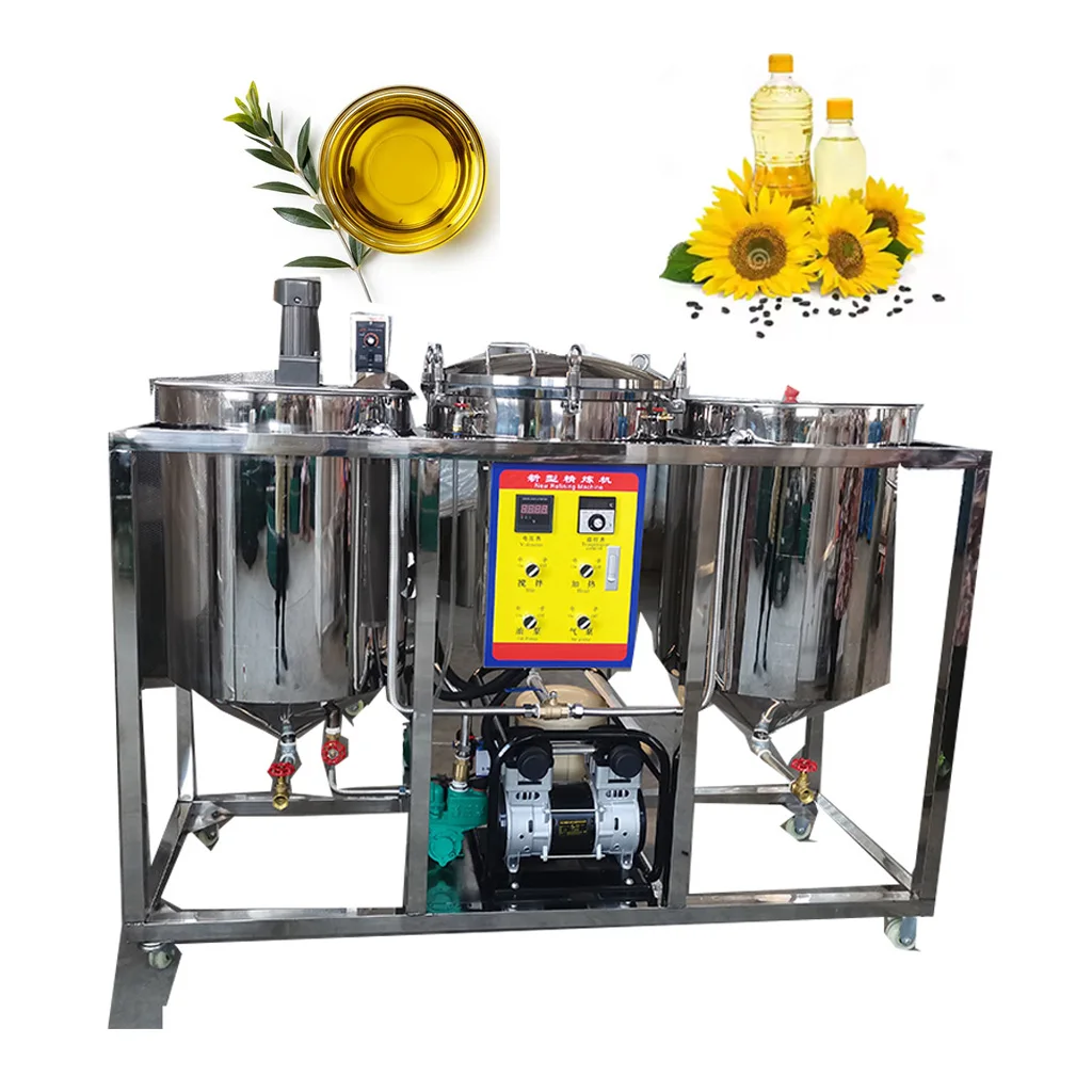 Automatic Mustard Oil Refinery Machine Peanut Palm Kernel Oil Refining Machine HJ-JLYJ200