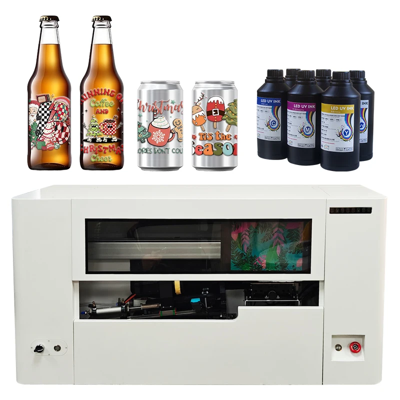 LAITUO Hot Selling Uv Printer Bottle Printing Machine Multi Functional Rotary Uv Printing Cylinder Printer