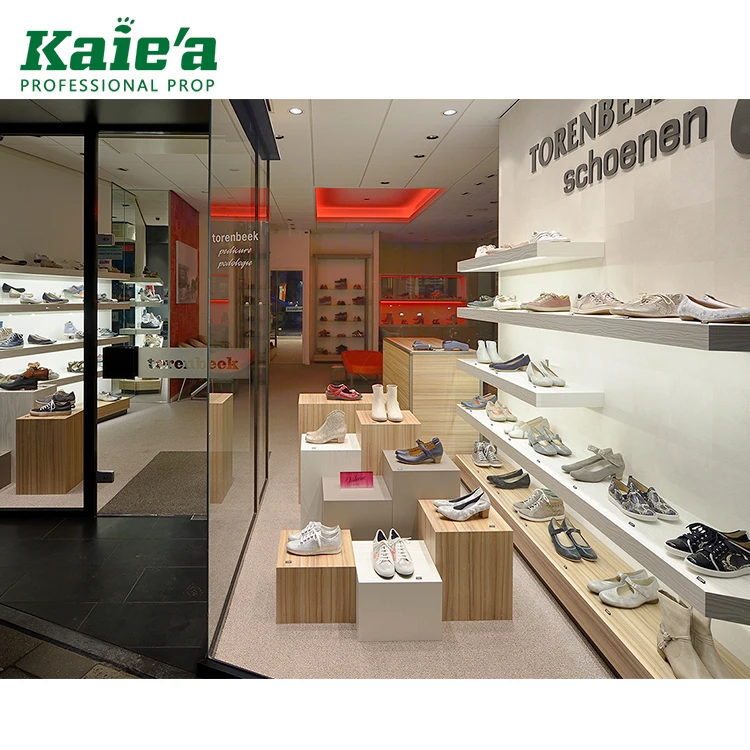 Custom made glass shoes rack display case for shoe/shoes display case/shoes store display case