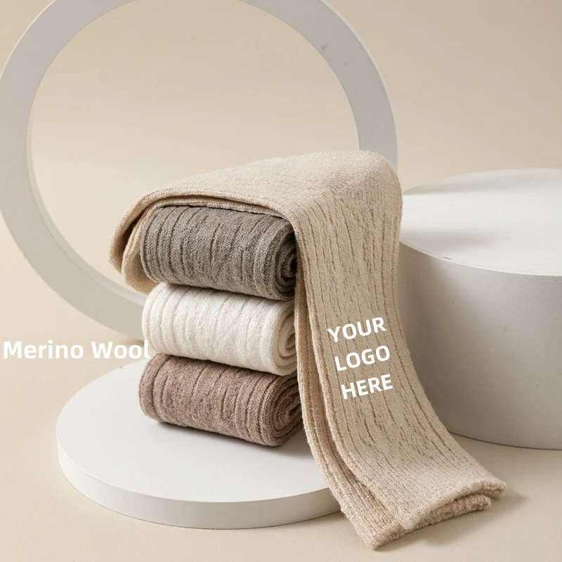 Competitive Cheap Price Sweat Absorption Acrylic Blend Yarn Wholesale Solid Merino Wool Socks For Sock