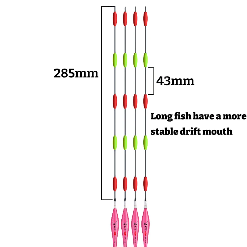 63cm High Sensitivity Crucian Carp Bold Custom Brand  fishing Float Tubes