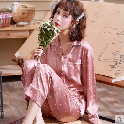 2021 New Arrivals Two Piece Long Sleeve Trousers Suit Printing Lady Fashion Pyjamas Set Pajamas For Women Clothing Sets