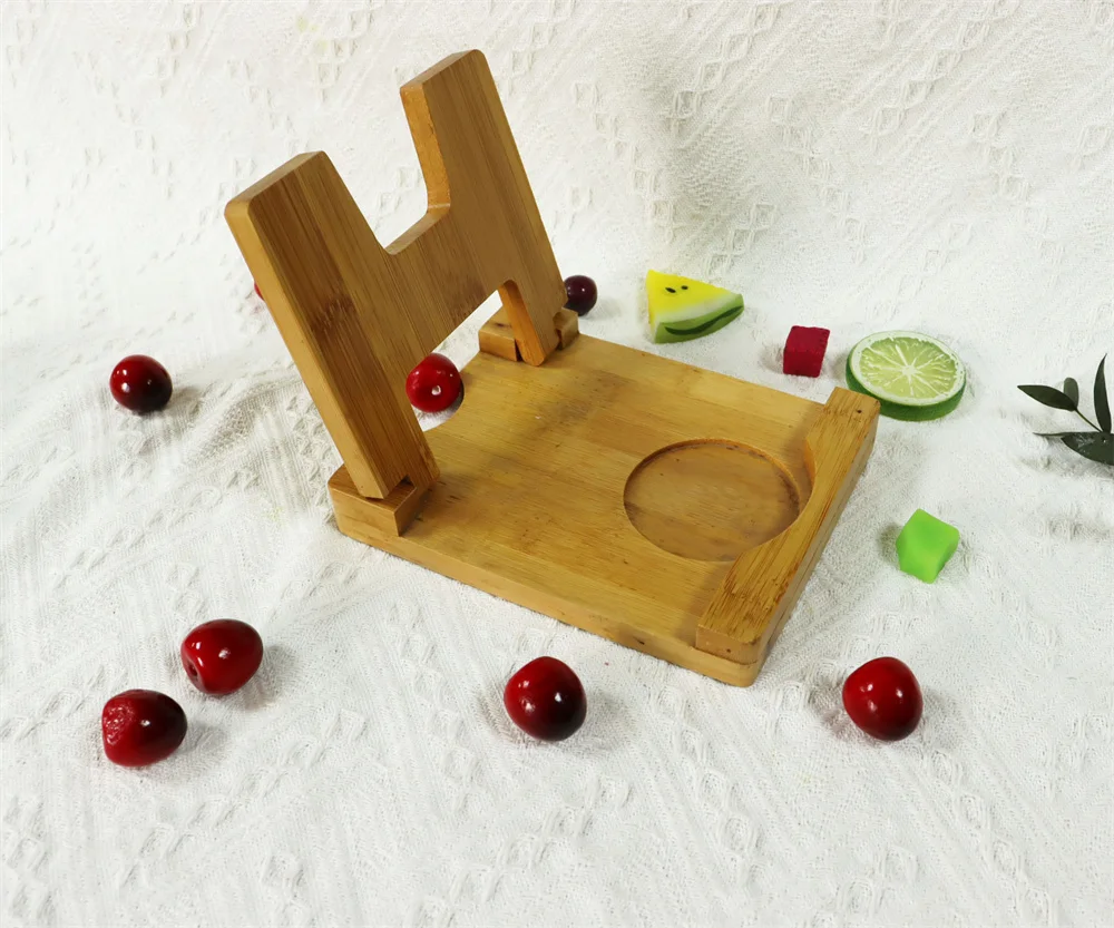 Multifunction accessories Foldable Design Kitchen Utensil Soup Spoon Rest Folding Bamboo Pan Pot lids cover rack stand Holder