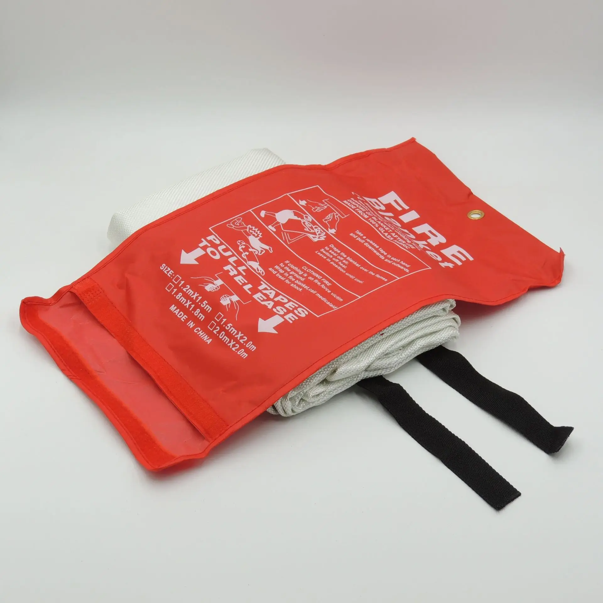 Prepared Hero Fire Fighting 1m x 1m Blanket Custom Emergency Fire-Proof and Water Straw Filter Fire Insulation Blanket