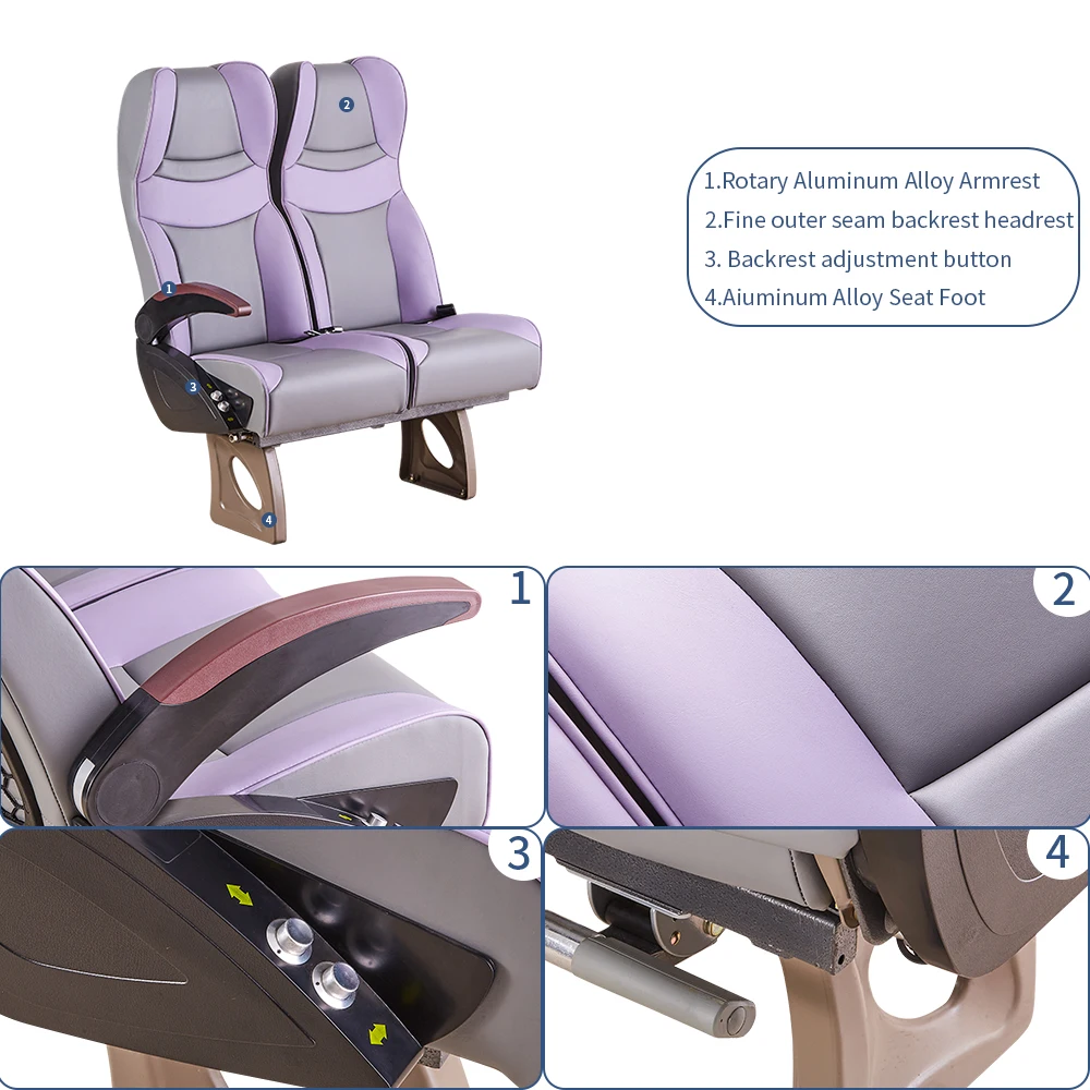 Made In China sofa sleeping seats for bus, folding seat for bus with seat belt