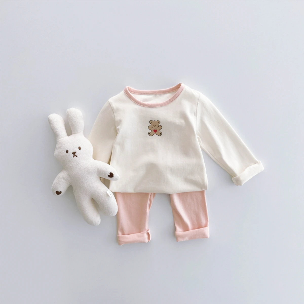 Cotton clothes set infant long sleeve shirt pants home wear sleepwear outfit cartoon suit