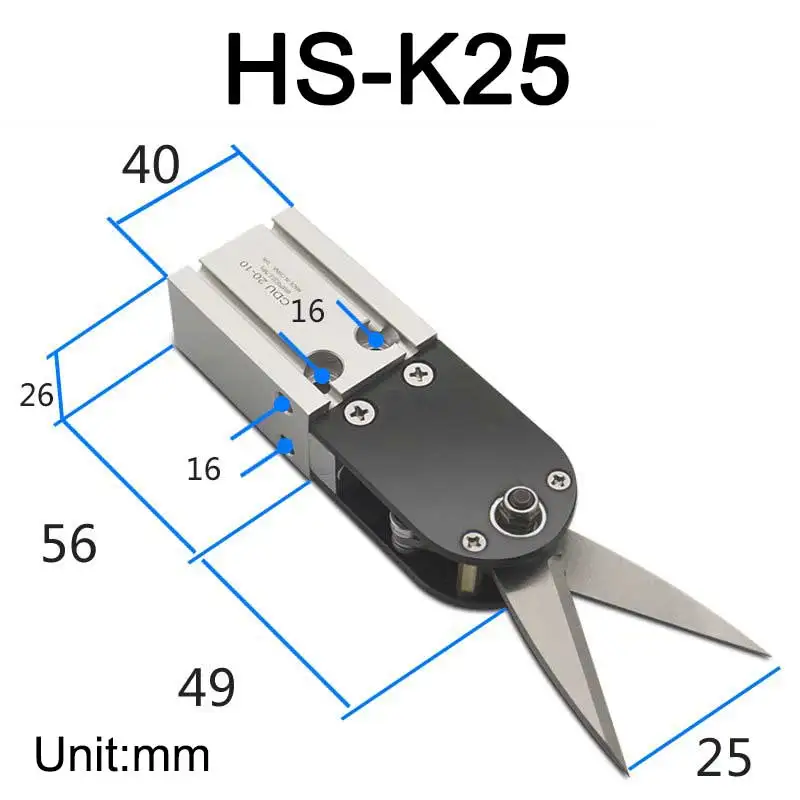 High Speed Pneumatic Tools Pneumatic Scissors for kn95 Mask Machine HS-K25 HS-K40 HS-K56 For Mask Ear Strap Machine